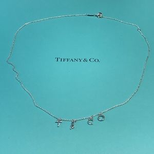 Tiffany & Co Sterling Silver T&CO Letters Necklace
